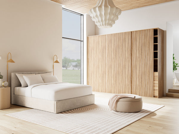 Beanie - Ottoman Bed With Bed Base Included - Velvet - Beige