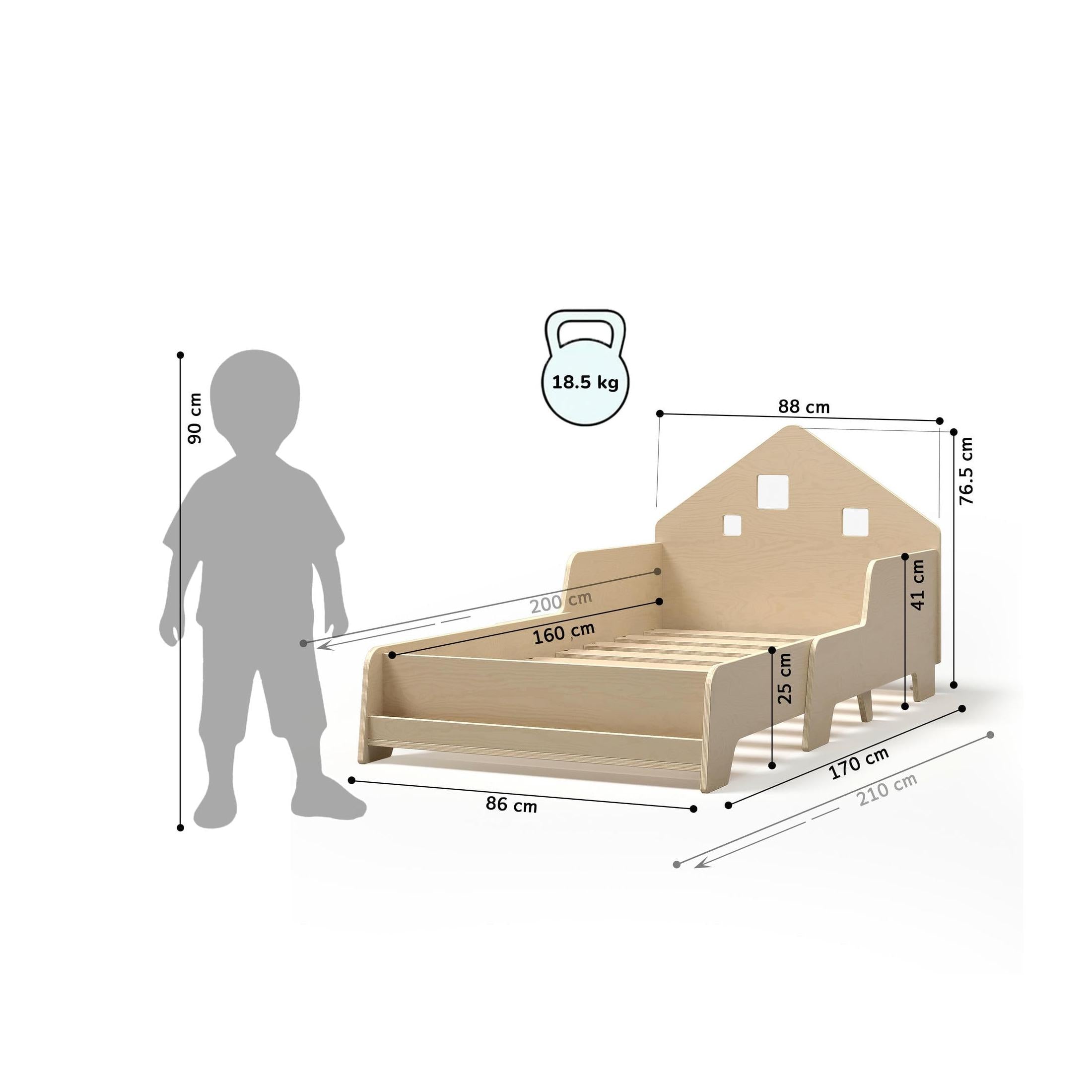 Lit Cabane Extensible Avec Éclairage Led