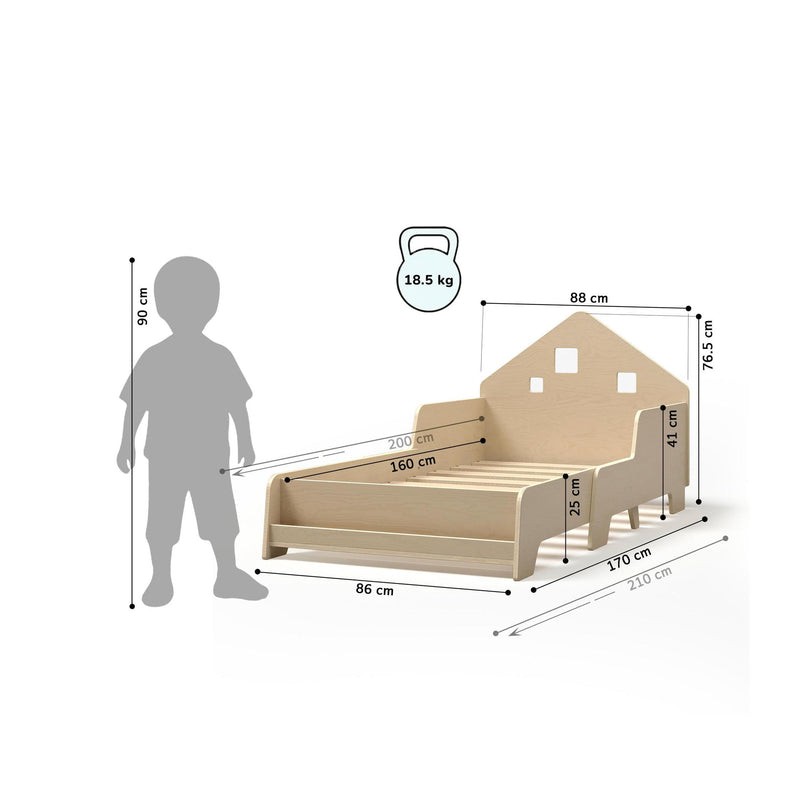 Lit Cabane Extensible Avec Éclairage Led