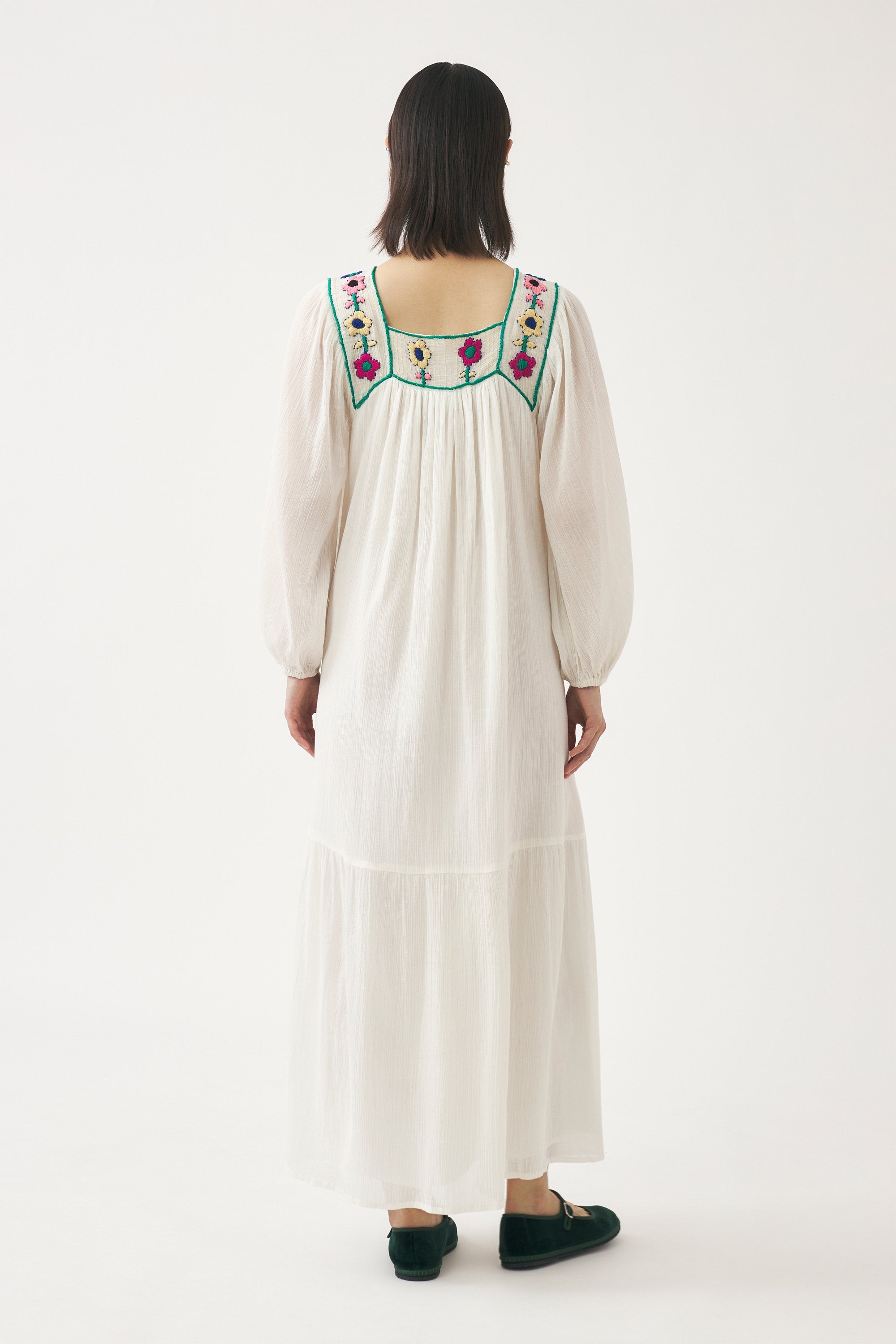 Robe Longue Belinda - Crème