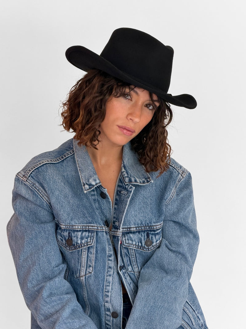 Ben Felt Hat - Black