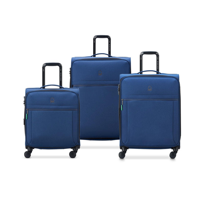 Set of 3 Be Suitcases - Denim Blue