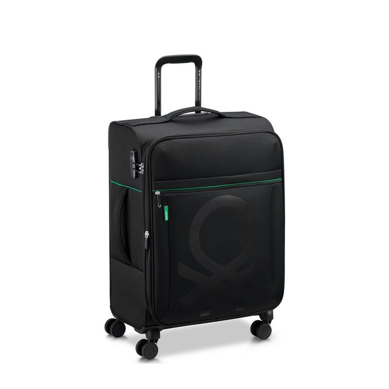 Valise Moyen Séjour Color Block - Noir