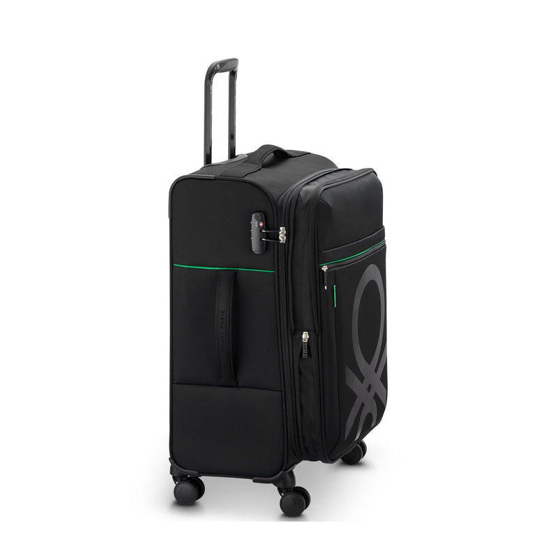 Valise Moyen Séjour Color Block - Noir