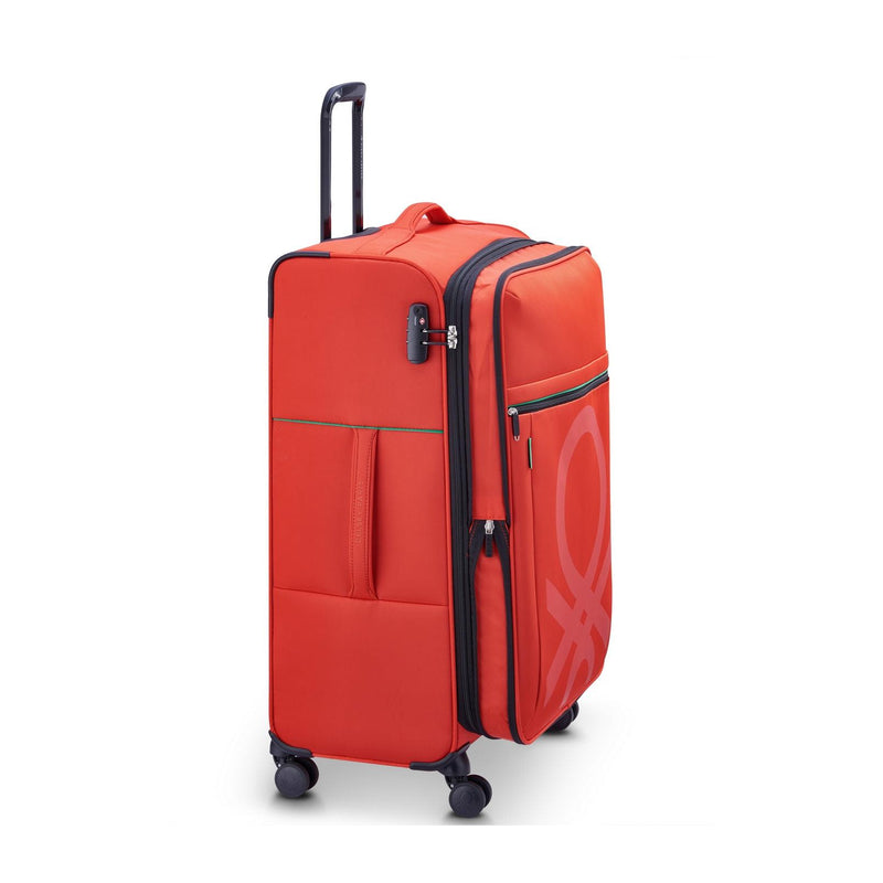 Valise Long Séjour Color Block - Rouge