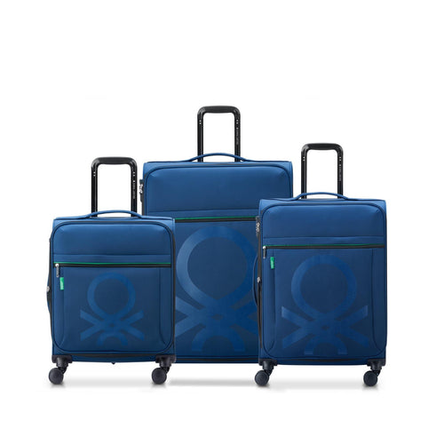 Set De 3 Valises Color Block - Bleu Marine