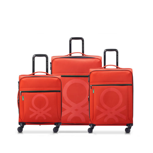 Set De 3 Valises Color Block - Rouge