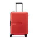 Small Color Block Hardside Trolley Suitcase - Red