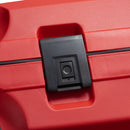 Small Color Block Hardside Trolley Suitcase - Red