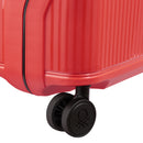 Small Color Block Hardside Trolley Suitcase - Red