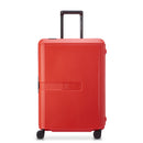 Color Block Hardside Medium Trolley Suitcase - Red