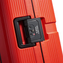 Color Block Hardside Medium Trolley Suitcase - Red