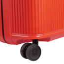 Color Block Hardside Medium Trolley Suitcase - Red