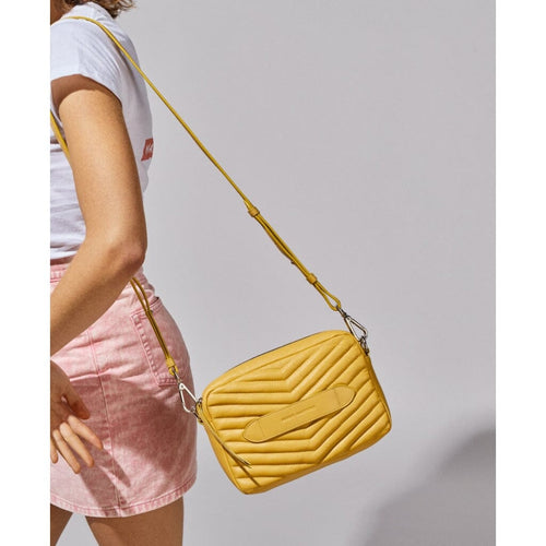 Bento - Sac Porté Épaule Jaune Matelassé Shoulder Bag Marie Martens 