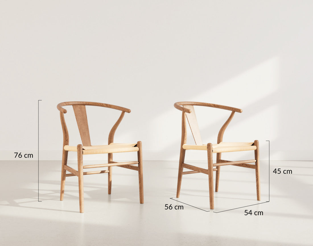 Bergen - Set Of 2 Chairs - Beech Wood - Wood