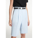 The Kooples - Bermuda Bleu Ciel Laine À Plis - Femme