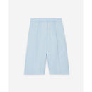 The Kooples - Bermuda Bleu Ciel Laine À Plis - Femme