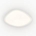Maui - White Oval Coffee Table in Concrete Effect Clay Fiber