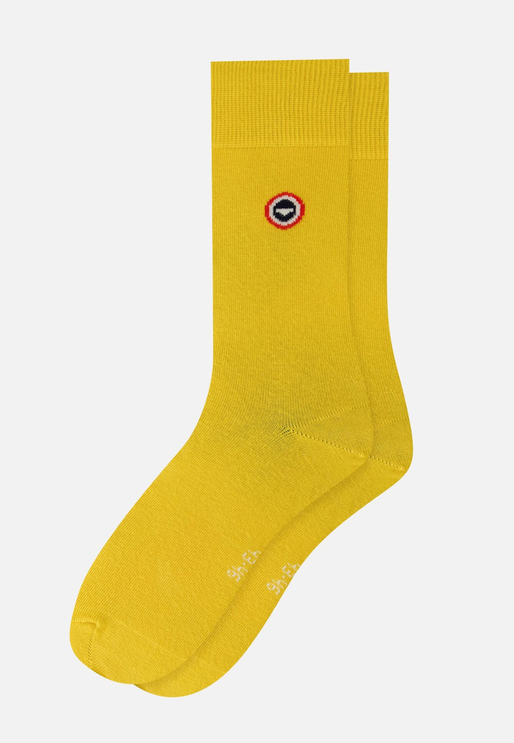 Calze A Mezza Gamba Tinta Unita Robuste - Giallo Limone