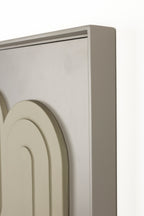 August Art - Wall Decoration - Plaster - Rice Brown/Beige