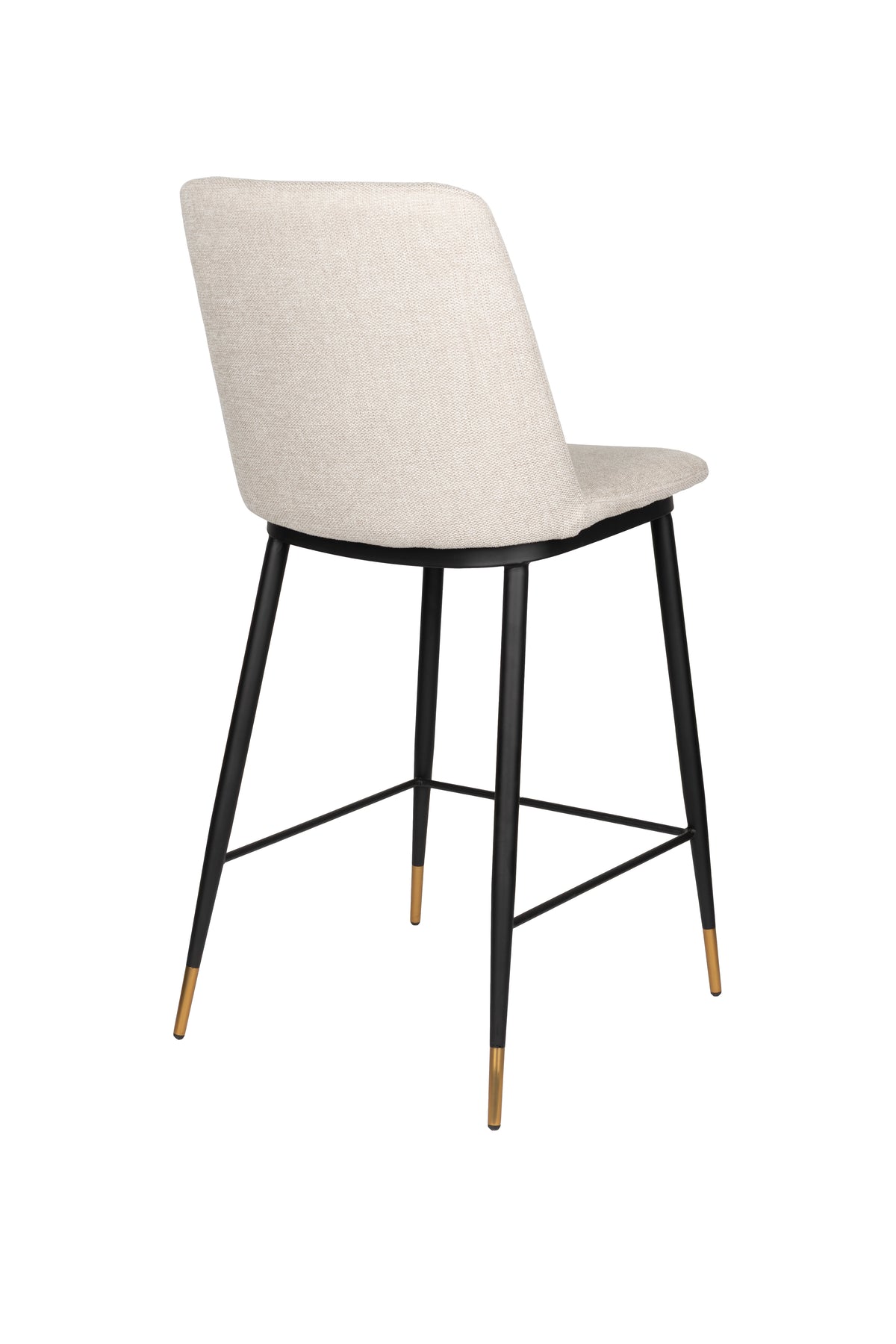 Lionel - Tabouret de comptoir - Tissu - Beige