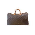 Sac À Main Louis Vuitton Speedy Bandouliere 40 Toile - Marron