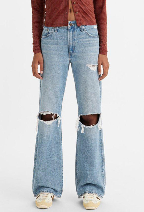 Levi´S ® Baggy Boot Jeans Azul 30 \/ 31 Mulher
