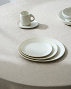 Out Of Lines - Lot De 2 Assiettes - S - Grès - Blanc Cassé