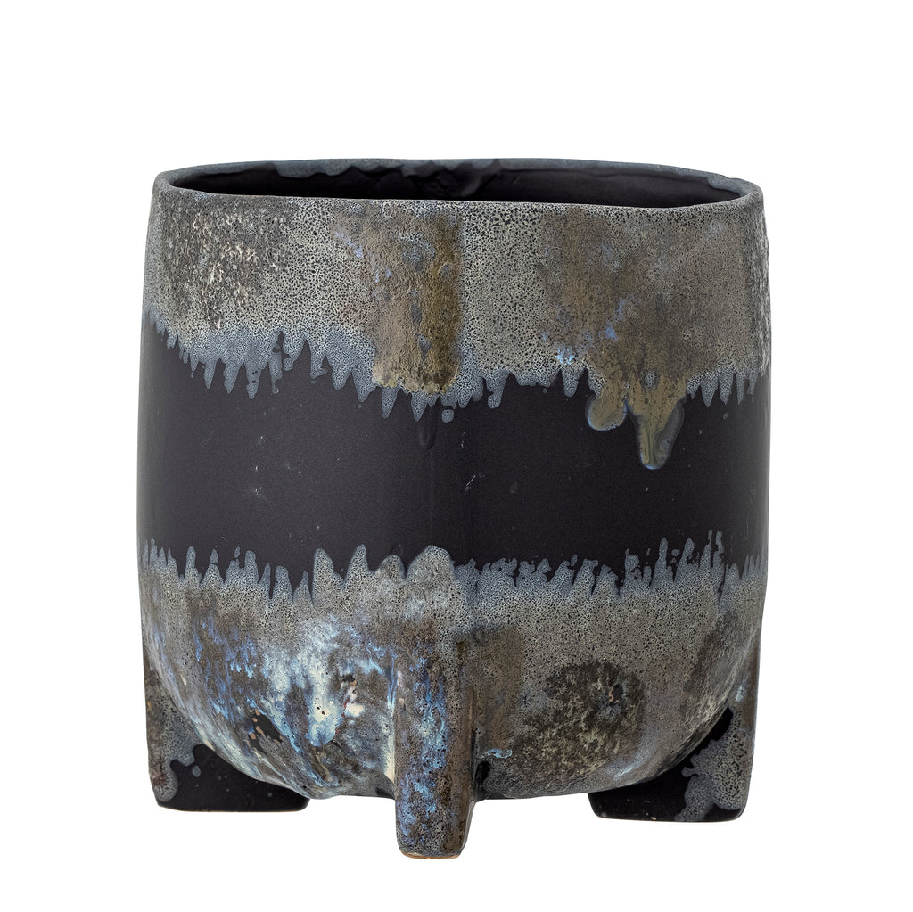 Nasru - Plant Pot - Black - Stoneware