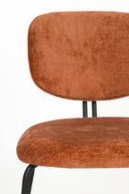 Bouton - Dining Chair - Polyester - Terracotta/Red