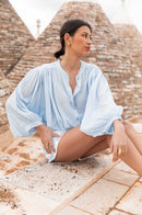 BIANCA Bleue - Chemise Oversize