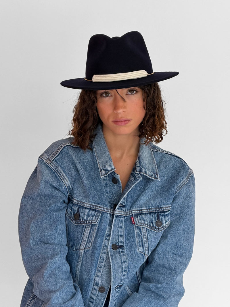 Chapeau Feutre Bianca - Navy