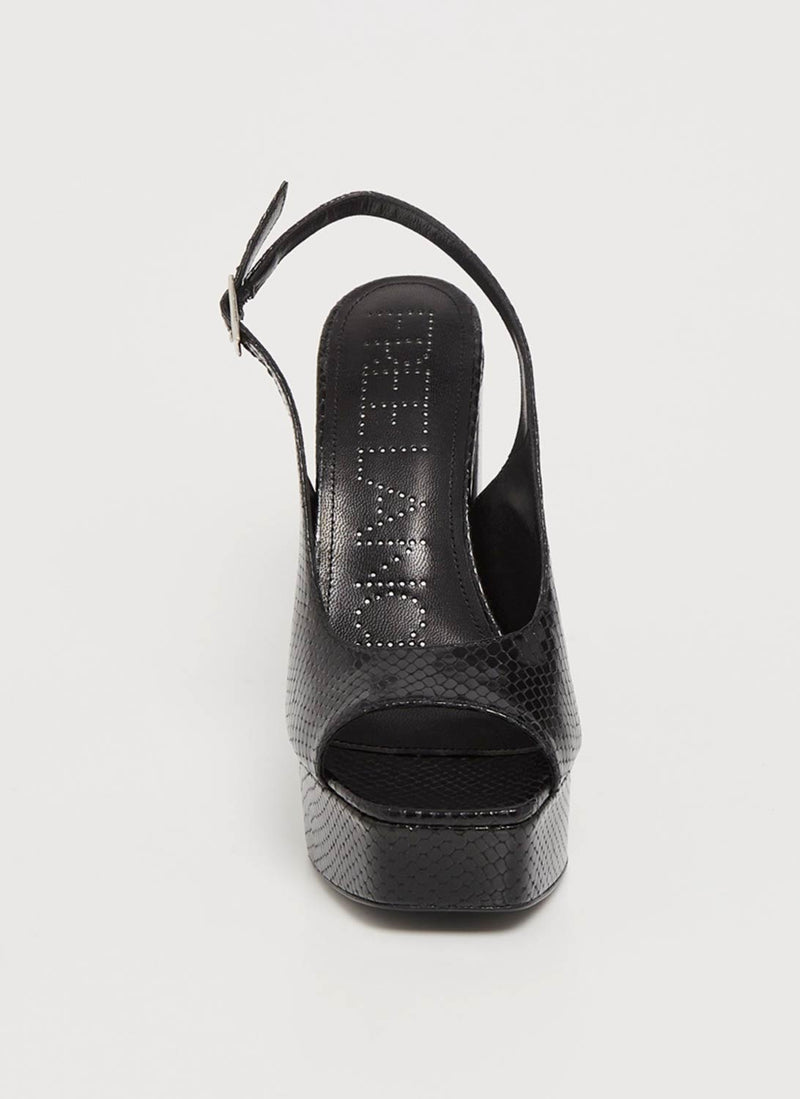 Free Lance - Sandales Slingback Biba - Noir - Femme