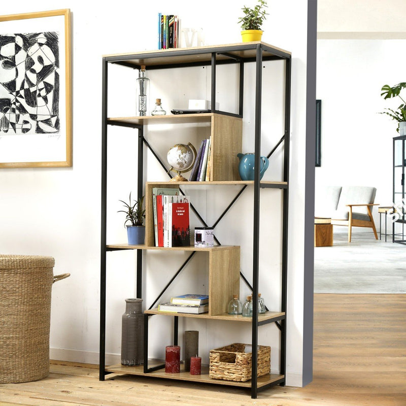 Librería con 6 estantes - Decoración en madera