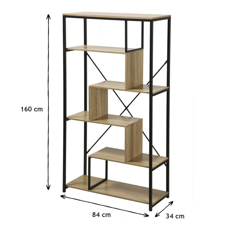 Librería con 6 estantes - Decoración en madera