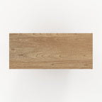 Delya - Bibliothèque En Bois Massif De Mindi Et Rotin
