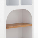 Bibliothèque Fira en plâtre blanc cassé