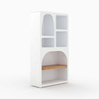 Fira - Bibliothèque En Plâtre Blanc Cassé