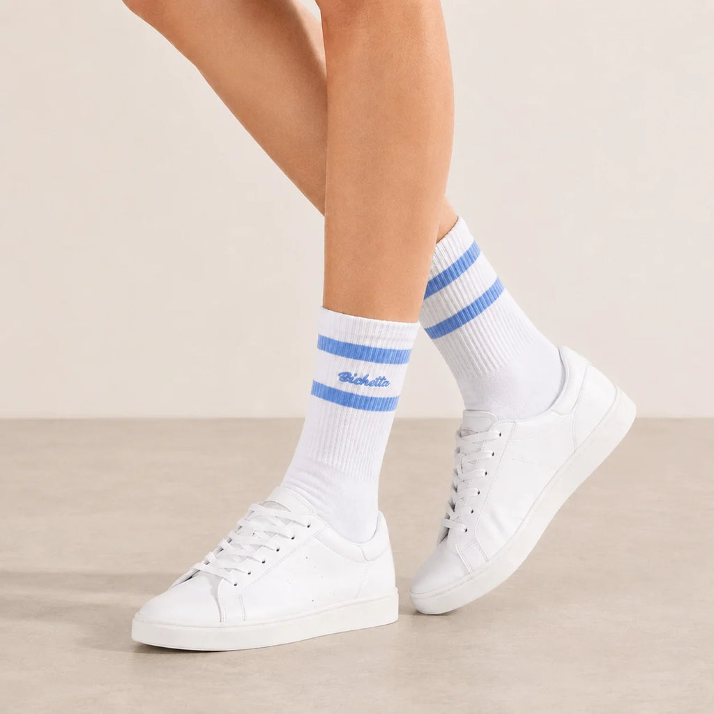 Chaussettes Hautes Blanches À Message