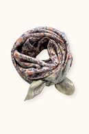 Big Foulard En Soie Latika "Amour" - Jade