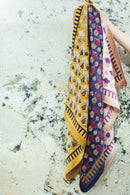 Big Foulard En Soie Latika "Poppy" - Crème