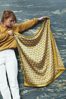 Big Foulard En Soie Latika "Poppy" - Gold