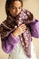 Big Foulard En Soie Latika "Poppy" - Raisin