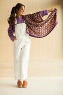 Big Foulard En Soie Latika "Poppy" - Raisin