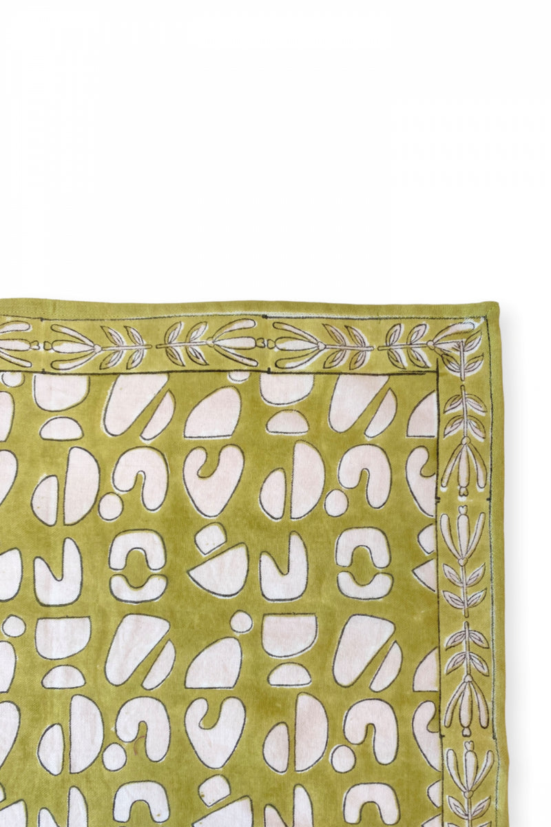 Big Foulard Latika "Artistic" - Anis