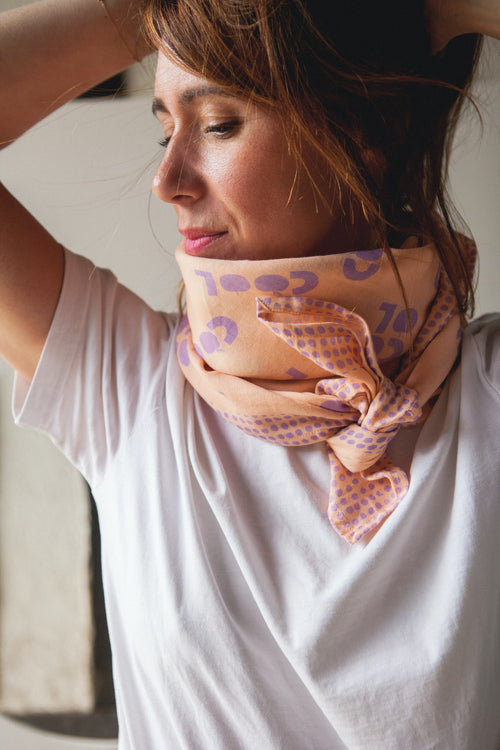 Big Foulard Latika "Cool" - Papillon