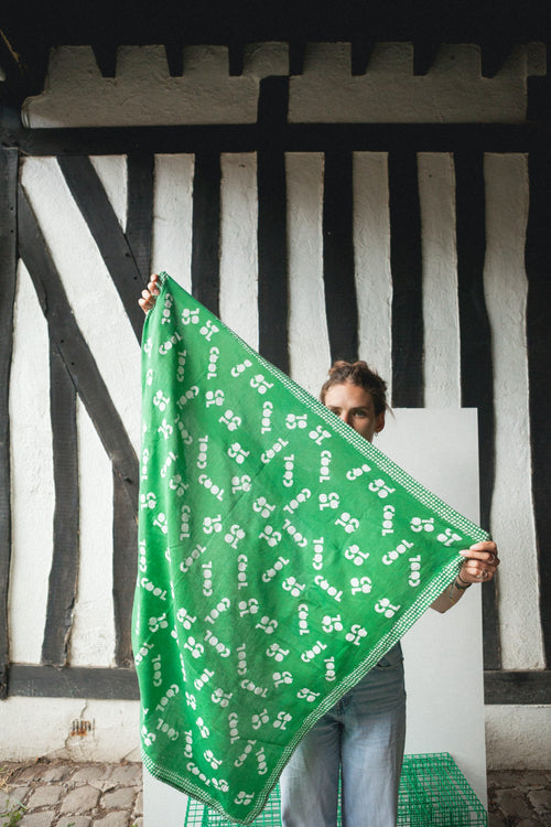 Big Foulard Latika "Cool" - Perroquet