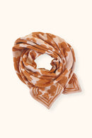 Big Foulard Latika "Flora Bold" - Orange