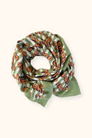 Big Foulard Latika "Pop Corn" - Olive