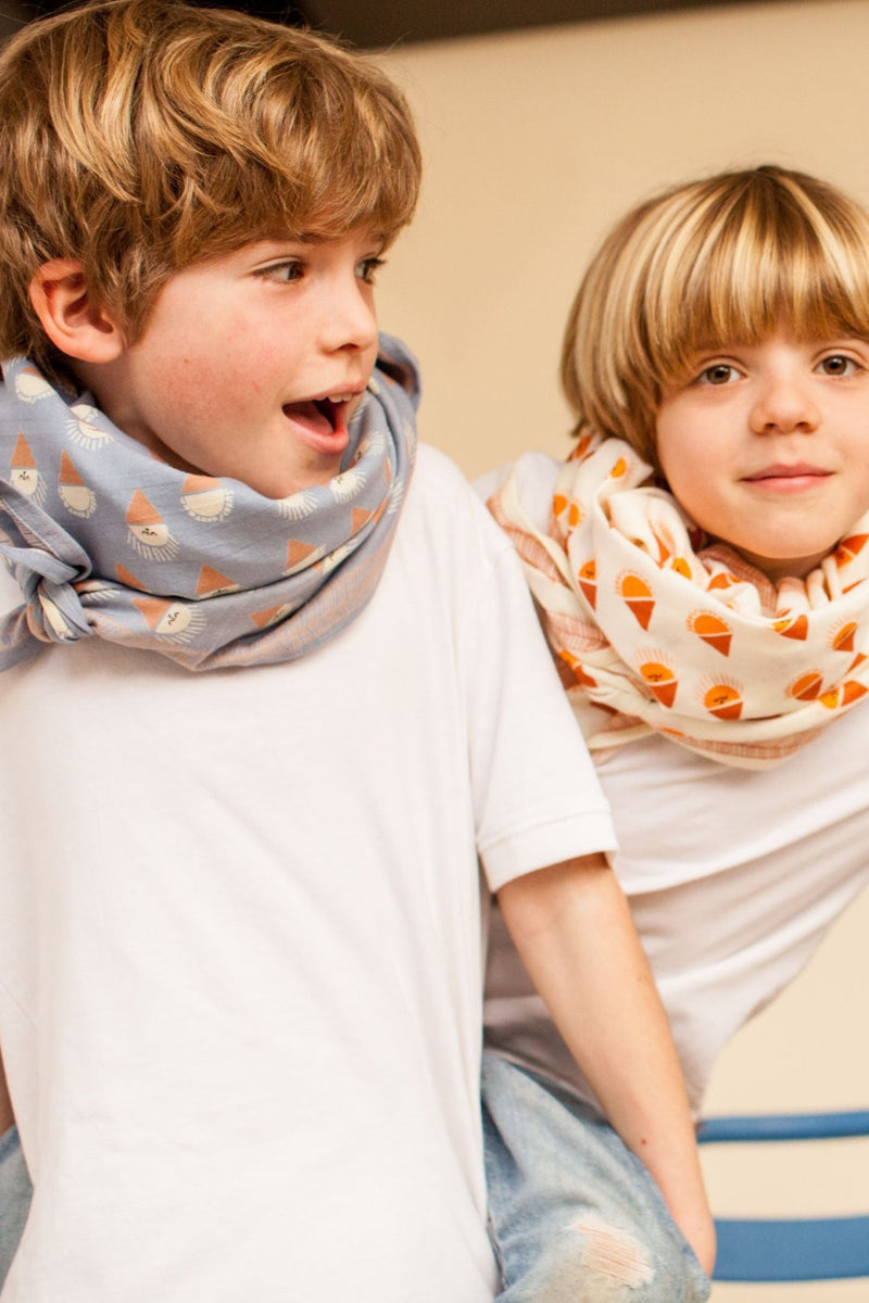 Big Foulard Latika "Sorbet" - Denim